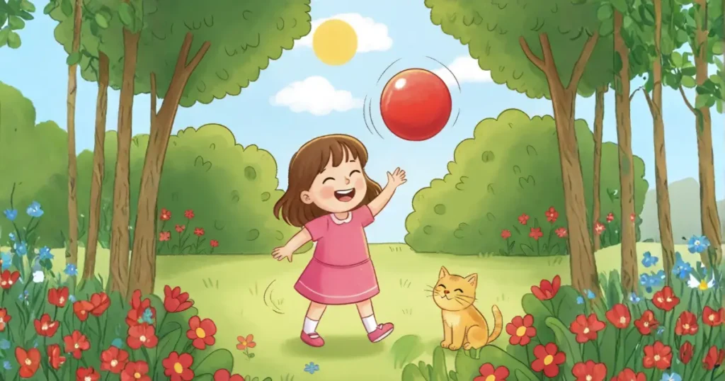 Ayşe ve Kayıp Kırmızı Top Kısa Masallar