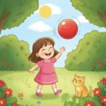 Ayşe ve Kayıp Kırmızı Top Kısa Masallar